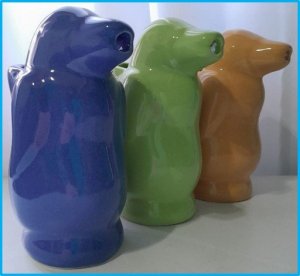 Jarra pingüino color 1/2
